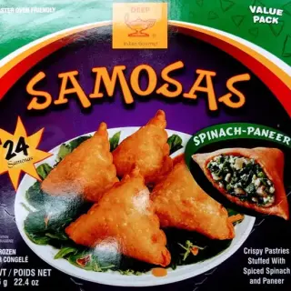 Deep Spinach Paneer Samosas Samosa, 24PC
