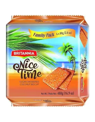 Britannia Nice Time Biscuit Biscuits/Cookies, 480 gm