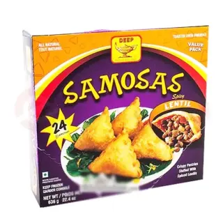 Deep Spicy Lentil Samosas Samosa, 24pc