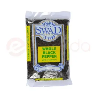 Swad Whole Black Pepper Spices, 7 oz