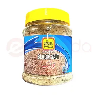 Three Rivers Tr Black Salt  Jar Spices, 350 gm