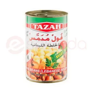 Tazah Fava Beans Lebanese Middle Eastern, 454 gm