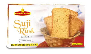 United King Suji Rusk Biscuits/Cookies, 220 gm