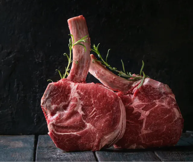 Beef Rib Eye(Steak With Bone) 1 lb at Towne Market, Burlington MA